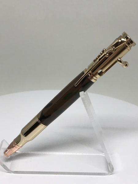 30 Caliber Bolt Action Bullet Cartridge Pen - 24kt Gold 2