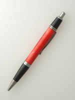 Wall Street II Click Pen - Black Titanium - Red Acrylic